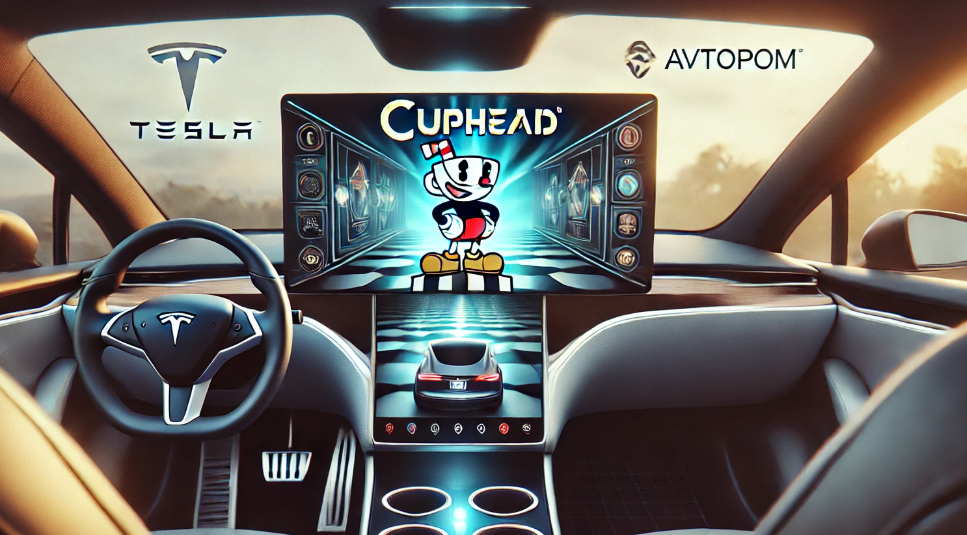 В Tesla появится игра Cuphead
